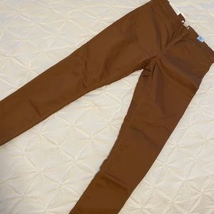 H&M skinny super stretch size 10 brown pants NWT